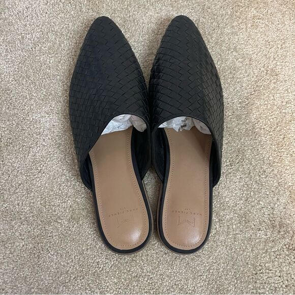 Marc Fisher Size 9.5 Slide Mules Weaved Black - Picture 5 of 13